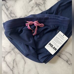 Dolan flex Navy jogger scrub Pants with Pink Accent